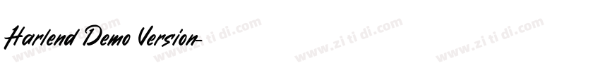 Harlend Demo Version字体转换